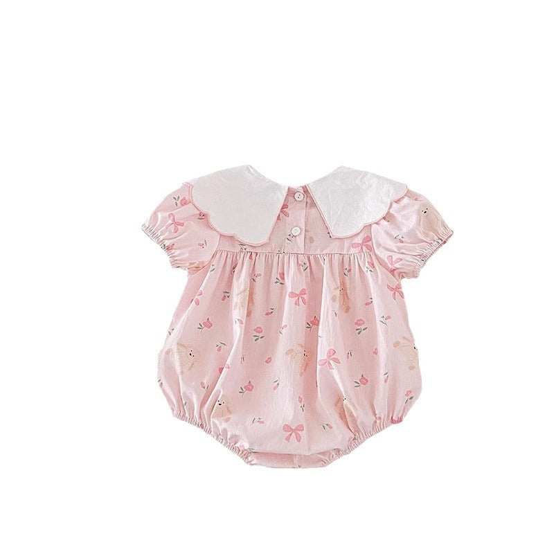 New-bebepink "bebe Triangle Rompers" Thin Pure Cotton